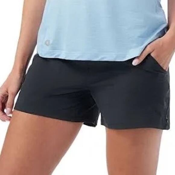 Smartwool Women's Black Merino Wool 4" Running Shorts Size Large - Picture 1 of 6